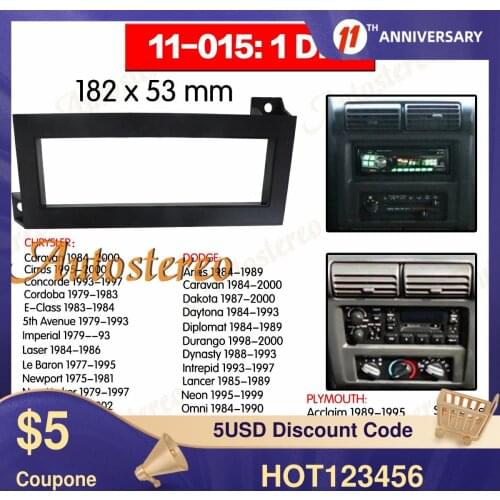 Frame Panel Top Quality Radio Car Radio Fascia For 2007 Chrysler Serbring Dodge Avenger Nitro Jeep Wrangler Face Plate Trim