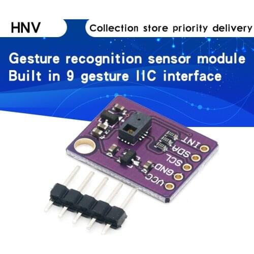 PAJ7620U2 Various Gesture Recognition Sensor Module For Arduino Built-in 9 gesture IIC interface intelligent recognition