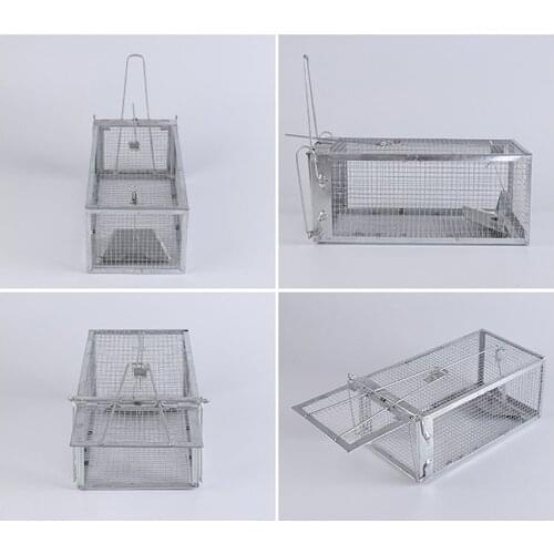 Catching Mice Mouse Traps Bait Snap Rodent Catcher Foldable Reusable Mice Mousetrap Hunt Weasel Wild Cat Rat Cage