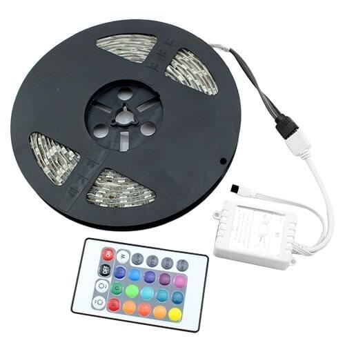 5M Led Strip 3528 SMD Fexbile Light Dc 12V Fita De Led Waterproof IP65 and 24keys Control(Only RGB)