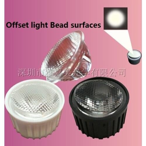 Led lens Plus bracket Diameter 21.8mm Offset light Streaks and Bead surfaces,High power LED1W 3W 5W lens