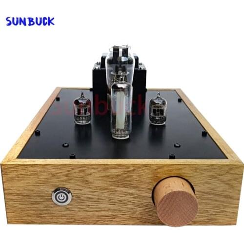 Sunbuck 6N3 GE5670 6H3N SRPP tube Amplifier Pre Stage 5Z4P Rectifier Tube amPlifier Audio With 6E2 Vacuum Tube Meter