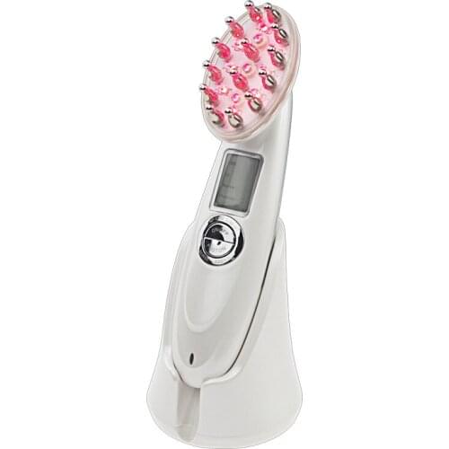 Hair Growth Care Devices Electric Infrared Ray Massage Comb Hair follicle Stimulate Anti Dense Anti Hair-loss Head Massager