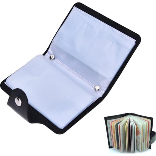 Business Card Holder Women/Men ID/Credit Card Holder Card Wallet PU Leather Function Card Case