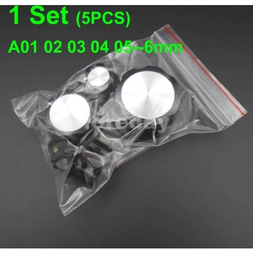 1 Set = 5PCS MF-A01 A02 A03 A04 A05 Potentiometer Knob Bakelite Knob cap Copper Core 6mm 6.4MM for amplifier MF *FD749-754