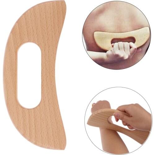 1 Pieces Wooden Deep Tissue Scraping Massage Tool Trigger Point Massager Full Body