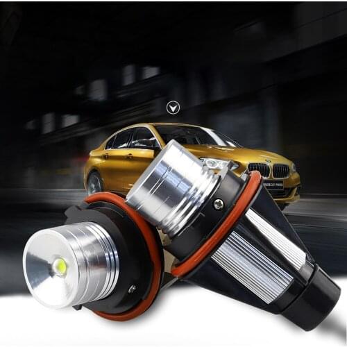 12V 2Pcs Halo Light Headlight Angel eye bulb LED For BMW BMW 5-series E39 E60 E61 E63 E64 E66 E83 E53 X5 M6 E65 white Car Light