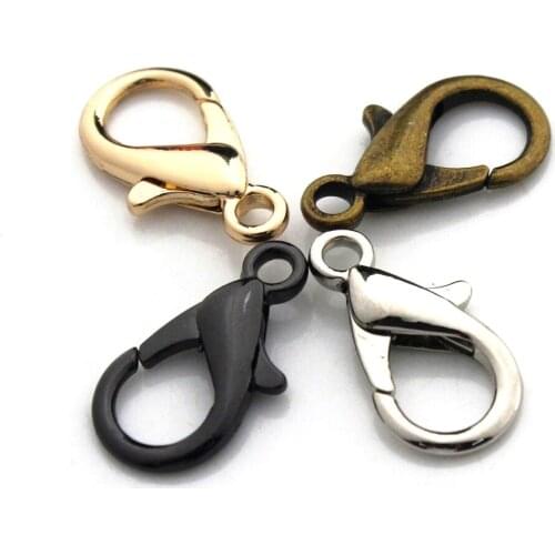 20pcs Metal Lobster Fashion Mini Claw Clasps Snap Hook For Leather Craft Bag Key Ring DIY Jewelry Findings