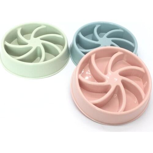 Anti Choke Pet Dog Feeding Bowls Plastic Slow Down Useful Eating Food Prevent Obesity Healthy Diet Dog Accessories