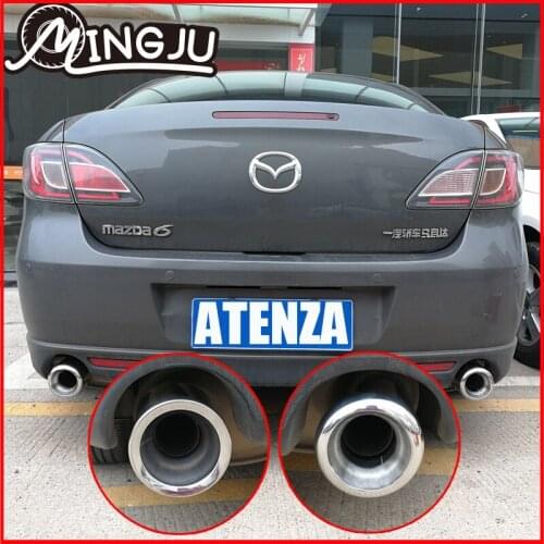 Stainless Steel Car Muffler End Pipe Exhaust Tips for Mazda 6 ATENZA CX3 CX4 CX5 CX30 Styling Part auto parts accessories