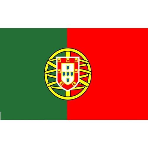 BANDERA CALIDAD NACIONAL DE Portugal 150x90cm - Tela De Alta calidad Envió Gratis