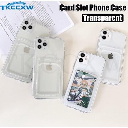 For Xiaomi Redmi 7A 8 8A 9 9A 9C 9T Note 9T 9S 10S 8 9 10 Pro Max Phone Case Transparent Wallet Card Package Soft TPU Back Cover