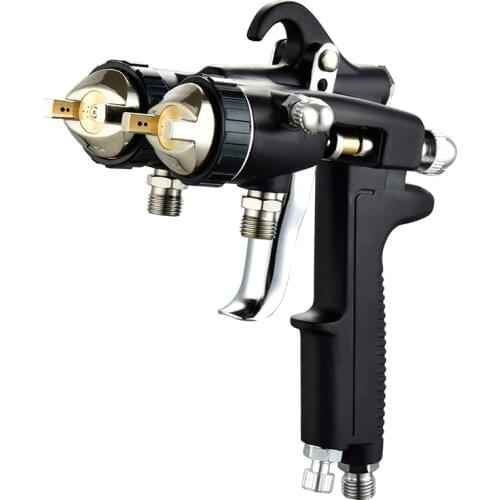 Double-Headed Two-Component Nozzle Spray Gun Corrosion Resistant Pressure Pneumatic Nano-Horn Paint Inhibor Gun Sprayer