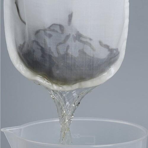 HK Style Milk Tea Filter Bag with Handle Steel Ring Coffee Cotton Cloth Filter High-density Cotton Bag Kitchen Accessories