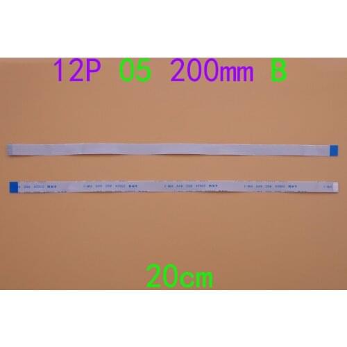 New FFC FPC flat flexible cable 0.5mm pitch 12 pin 12PIN Reverse type-b Length 200mm Ribbon Flex Cable