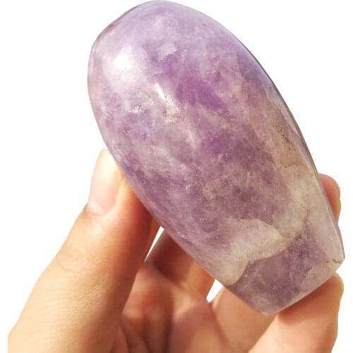 Natural quartz amethyst plam crystal ornaments healing rare gem home decoration gift