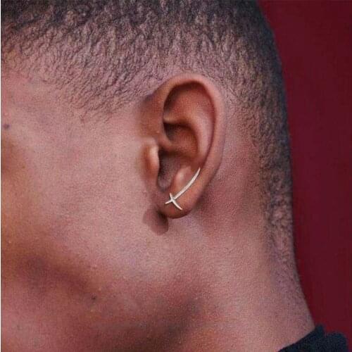 2021 New Desig Retro Cool Street Style Simple Personality Samurai Sword Stud Earring For Women Men Girl Party Jewelry