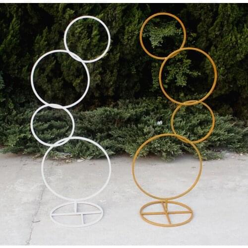 New wedding props wrought iron road leading flower shelf background ring road wedding background window decoration decoration
