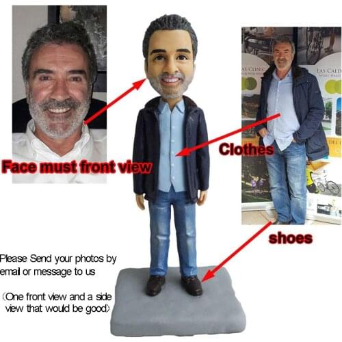 Personalized Custom Body Sculpture Modern Art Handmade Polymer Clay Dolls Best Gift Wedding Party Anniversary Gift Statue