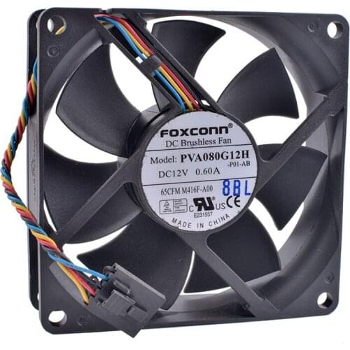 COOLING REVOLUTION PVA080G12H 8cm 8025 80mm fan 12V 0.60A Air volume server cooling fan
