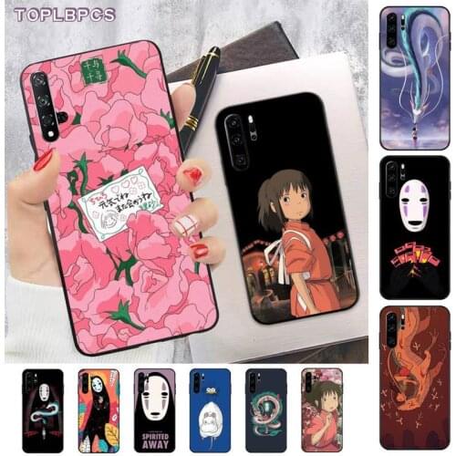 TOPLBPCS Cartoon Studio Ghibli Spirited Away Totoro Luxury Phone Cover for huawei P8 P9 p10 p20 P30 P40 pro lite psmart 2019