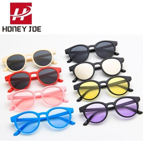 Kids Girls Boys Vintage Oval Sunglasses Eyewear Shades Baby Sun Glasses Brand Designer Children Eyeglasses UV400 Oculos de sol