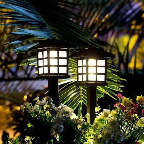 Solar Pathway Lamp Outdoor Waterproof LED Solar Garden Light Courtyard Step Fence Driveway Landscape Light Lawn Spike Spotlight