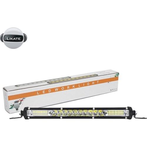 Ultra Slim 10'' 20'' 30'' led light bar 12V 24V Led Bar Combo Spot Flood Driving work Light for Jeep Trucks Tractor off road 4x4