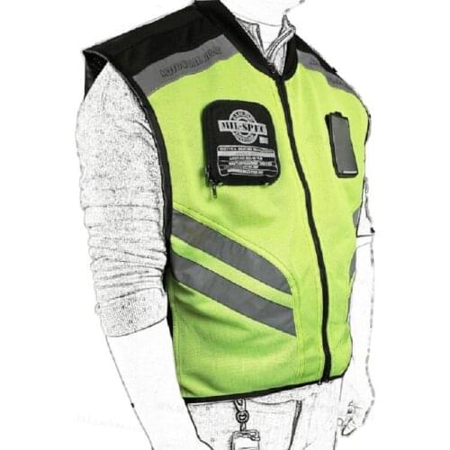 Motorcyclr Riding Reflective Vest Motocross Riding Jackets MOTO Waistcoat Non-sleeve Clothing Night Unisex motorbike Off-Road Ra