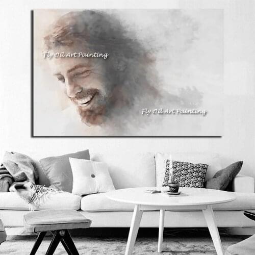 100% Handmade Oil painting Jesus wall art handmade image Paint Handmade Oil Painting Wall Art Picture Home Decor