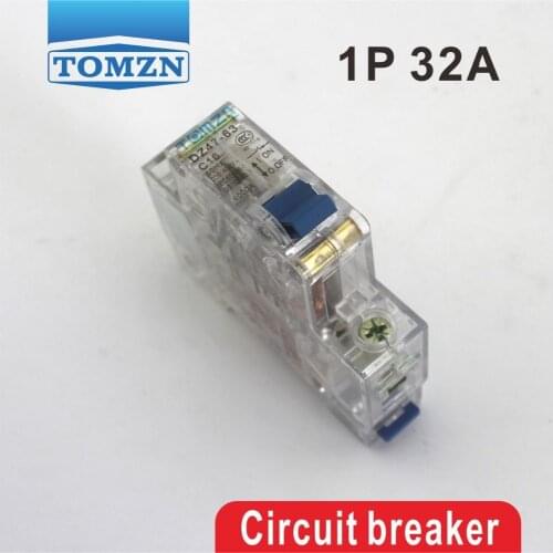 1P 32A Transparent case Mini Circuit breaker MCB Good quality