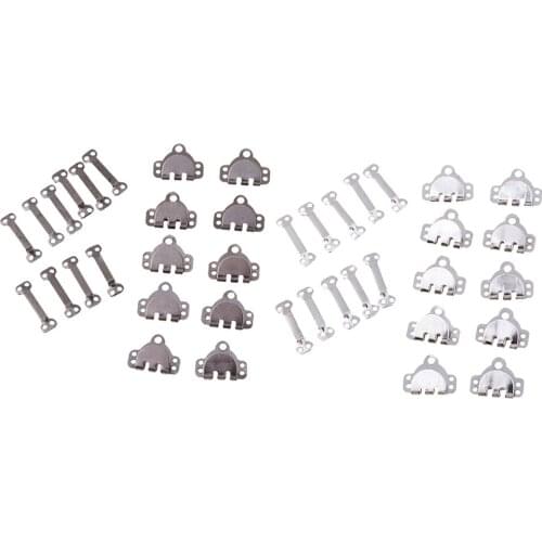 20 Sets Garment Hooks & Eyes Fasteners for Trousers Skirt Sewing Accessories