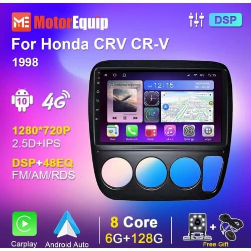 4G Android 10.0 For Honda CRV CR-V 1998 Car Radio With frame IPS 2din GPS Stereo Navigation Multimedia Player 8 Cores 6GB+128GB