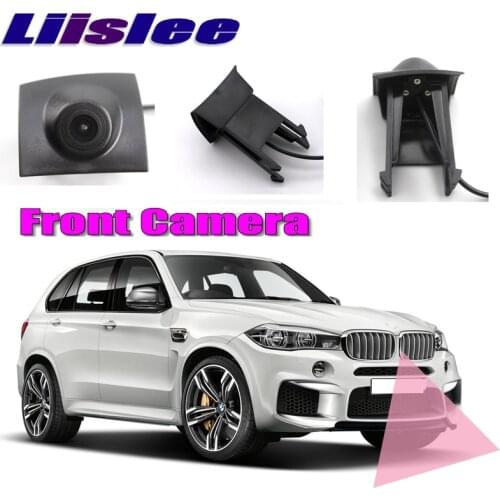 LiisLee Car Front Camera LOGO CAM Hood Mesh For BMW X5 F15 2014-2018 Front Grille CAM DIY Manually Control Channel Front Camera