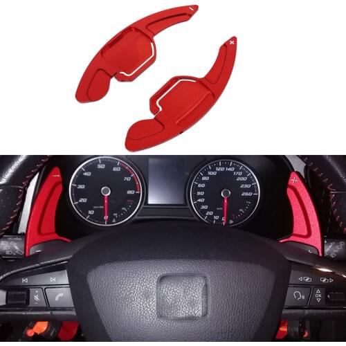 Car Steering Wheel DSG Shifter Extension Shift Paddle For Seat Alhambra Ateca Leon4 5F FR Cupra Accessories 2pcs