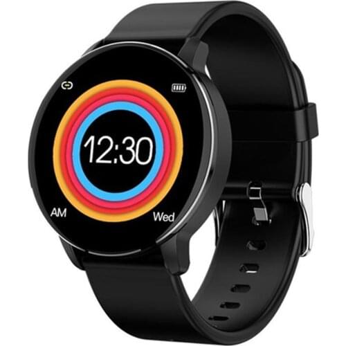 Round Touch Screen Smart Watch Heart Rate Monitoring Sport Wristwatch Bluetooth Music Control Remote Camera for Women Men