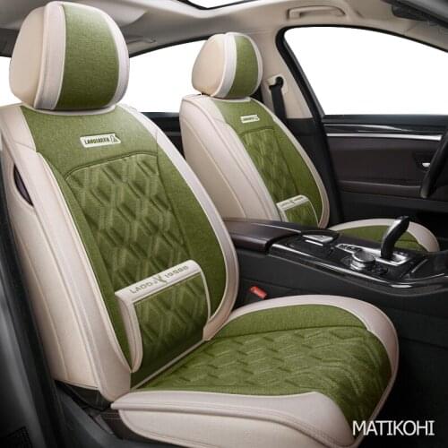MATIKOHI flax car seat covers for suzuki sx4 Swift Grand Vitara Jimini KIZASHI Alivio dodge caliber Avenger polo auto seats
