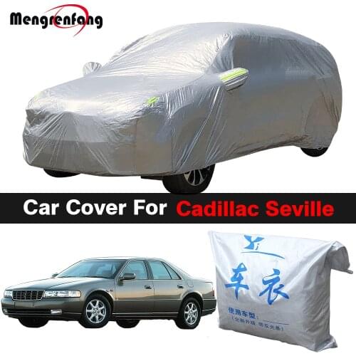Full Car Cover Auto Outdoor Indoor Anti-UV Sun Shade Snow Rain Resistant Dustproof Cover For Cadillac Seville