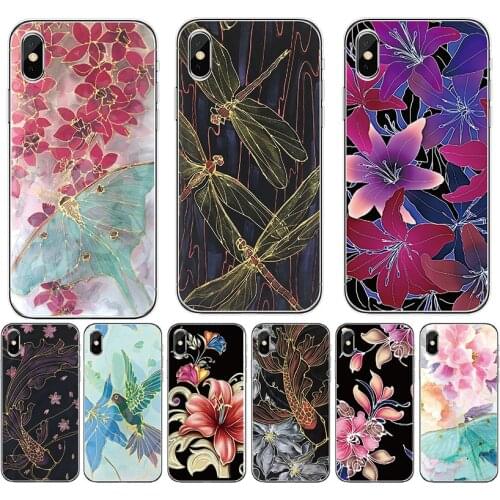 Case For Google Pixel 2XL 3XL 5 4 4A XL 3A XL 2 3 3XL lite Back Cover Flowers fish butterfly print Soft TPU Silicone Phone Case