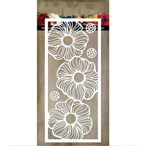 Blooming flowermetal cutting stencil diy scrapbooking easter craft engraving making stencil