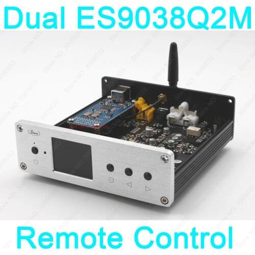 Dual ES9038Q2M ES9038 DAC CSR8675 Bluetooth 5.0 APTX-HD LDAC USB DSD DAC OPA1622 Remote Control