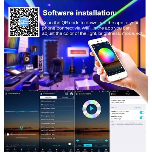 SMD5050 Led Strip Light Flexible RGB Led Tape TV Backlight 12V Led Lighting With WIFI Music For Living Room Bedroom Deco