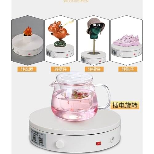 HQ KC01 Knob Control Speed Shooting Video Photography Stand Base Automatic Rotating Electric Turntable Rotary Table