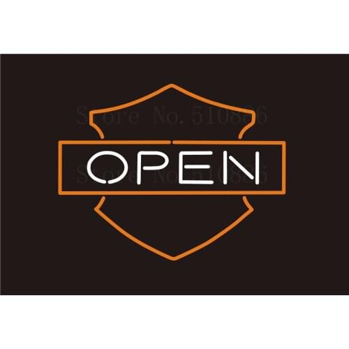 Custom NEON Sign Board Open Party Real Glass Tube Beer Bar Club Pub Display Store Shop Light Signboard Signage Signs 17*14"