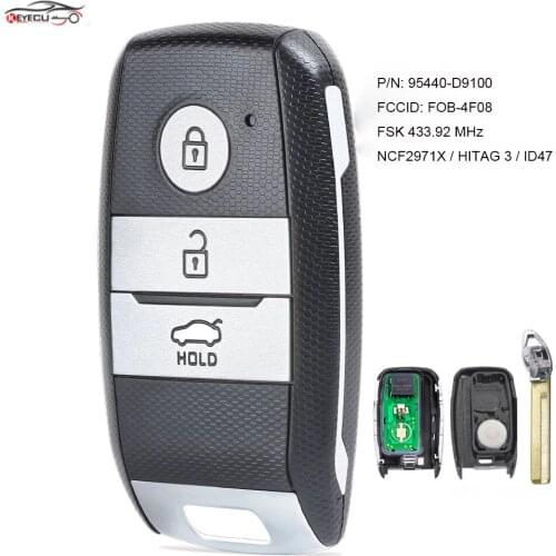 KEYECU Keyless Go Smart Remote Car Key Fob 433MHz ID47 for KIA Sorento 2017 2018 P/N: 95440-C5600