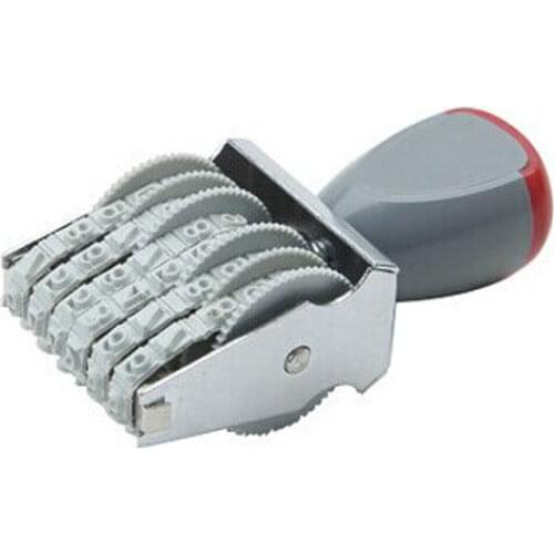 1PC Vintage DIY Wheels Rollers 6 Digits Numbering Stamp Trolley Date Scrapbooking Rolling Words Dater Stamps Home Decoration