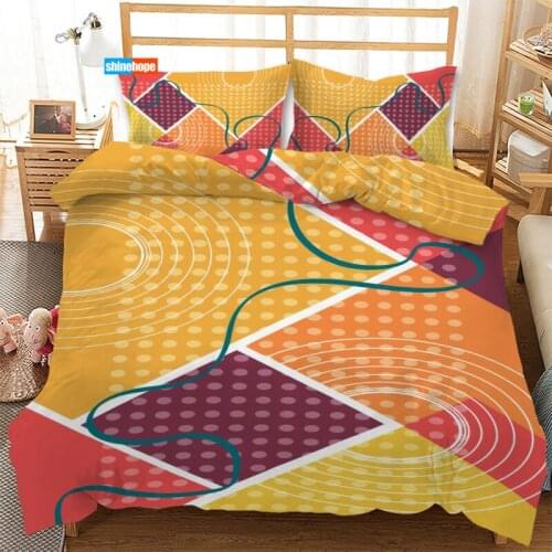 3 Pcs Luxury Duvet Cover Set Fashion Modern Abstract Ins Style Bedding Sets Comforter Duvet Cover Pillowcase Home Textiles