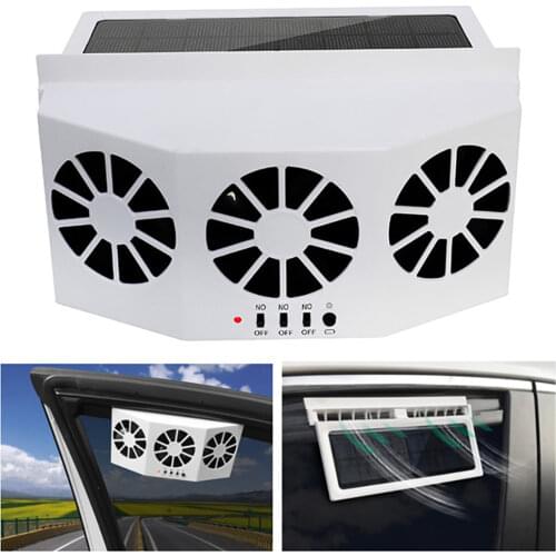 Cooler Solar Fan Energy Exhaust Vent Air Cooler Conditioner Safe Car Auto Fan Cooling Exhaust Ventilating Car Cooling Fan