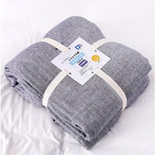 Lightweight Muslin Cotton Blanket Twin Double Size Throw Blankets for Bed & Sofa Summer Bedding Coverlet Lightweight Bedspread