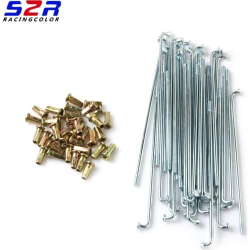 S2R Motorcycle Rear and Front Spoke Set 36Pcs for YAMAHA YBR125 YBR YB 125 Stainless Steel Rim Wheel Spokes Kit Set Parts